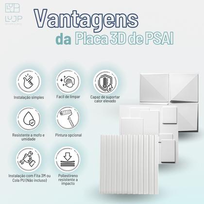 Imagem de 20 Placas Decorativas 3d Revestimentos Paredes Tetos Ripado Kit 5m²