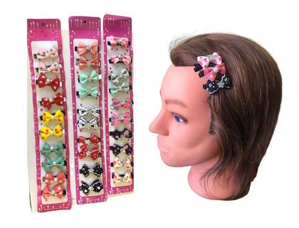 Imagem de 20 Presilhas De Cabelo Tic Tac Laço Sortido Infantil