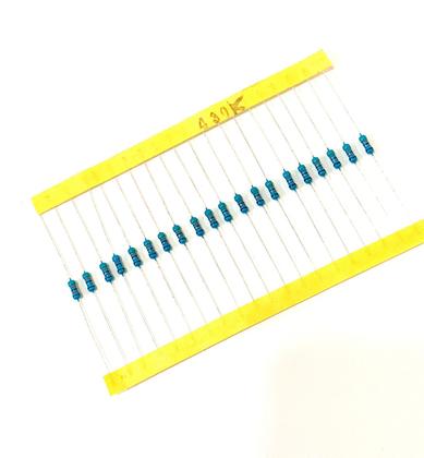 Imagem de 20 Resistor de Precisão 430K 1% 1/4W