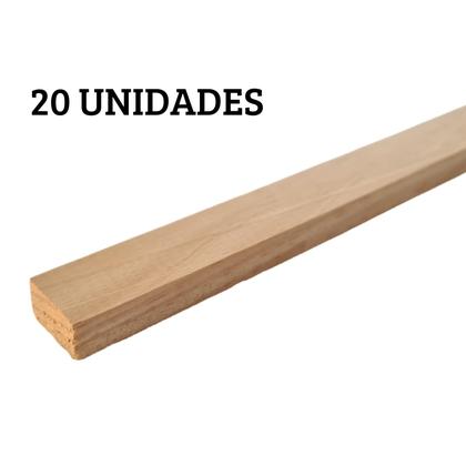 Imagem de 20 Ripas Sarrafos De Pinus 1x2x100cm Aplainado Artesanato