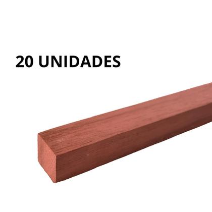 Imagem de 20 Ripas Sarrafos Eucalipto 2x2x100cm Aplainado Artesanato