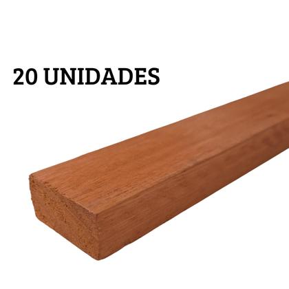 Imagem de 20 Ripas Sarrafos Eucalipto 2x4x50cm Aplainado Artesanato