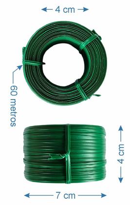 Imagem de 20 Rolo de Arame para Jardinagem Amarração Uva Parreira 60m