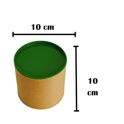 Imagem de 20 TUBO LATA 10X10 P/ Personalizar Tubo Lata Embalagem Kraft