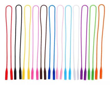 Imagem de 20 Uni Cordinha Óculos Salva Óculos Cordão Silicone Preto