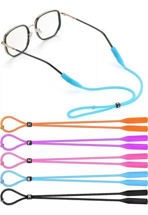 Imagem de 20 Uni Cordinha Óculos Salva Óculos Cordão Silicone Preto