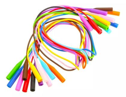 Imagem de 20 Uni Cordinha Óculos Salva Óculos Cordão Silicone Preto