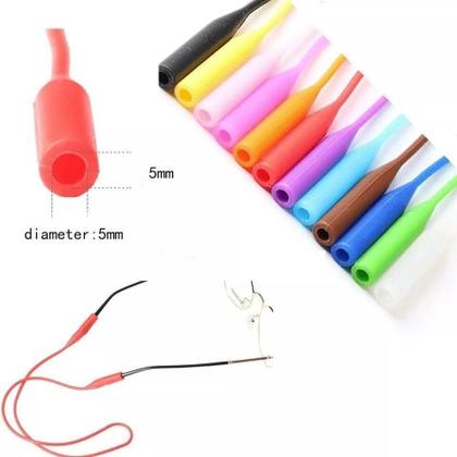 Imagem de 20 Uni Cordinha Óculos Salva Óculos Cordão Silicone Preto