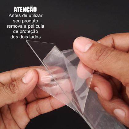 Imagem de 20 Unidades Cantoneira Aparador De Gôndola 45x5Cm Pvc 0,75mm