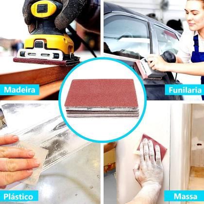 Imagem de 20 x Lixas dÁgua 28x23cm Desbaste Eletro Úmida Massa Auto Folha KaQi