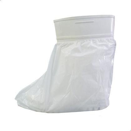 Imagem de 200 botas polietileno c/elastico impermeavel branca  aradesc