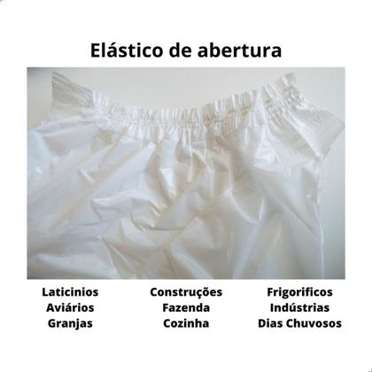 Imagem de 200 botas polietileno c/elastico impermeavel branca  aradesc