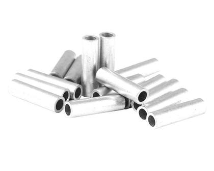 Imagem de 200 Conexões/anilhas/luvas n 0 de alumínio para cabo de aço de pesca