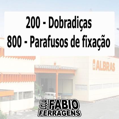 Imagem de 200 Peças - Dobradiça Para Armario Com Amortecedor De 35mm Reta