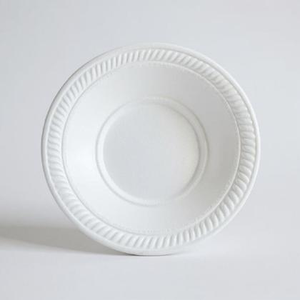 Imagem de 200 Pratos Pratinho Cumbuca Tigela Isopor Fundo 15cm-200ml