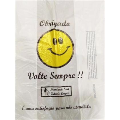 Imagem de 2000 Sacolas Biodegradável Smile Volte Sempre 30x40