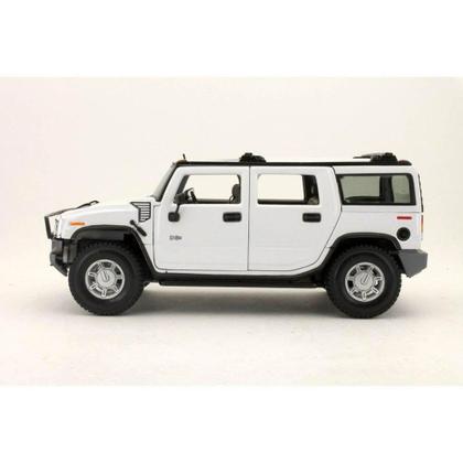 2003 Hummer H2 SUV 1:18 Maisto Branco Premiere Edition metal ref