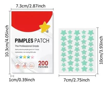 Imagem de 200x Adesivos P/ Acne Seca Espinha Inflamada - Estrelas