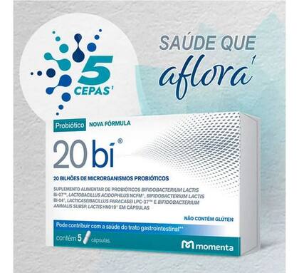 Imagem de 20bi Probiótico Suplemento Alimentar Com 30 Cápsulas