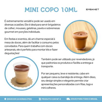 Imagem de 20UN Copo Acrílico 10ml Ceia Doces E Sobremesas Transparente