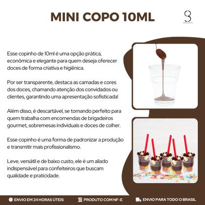 Imagem de 20UN Copo Acrílico 10ml Ceia Doces E Sobremesas Transparente