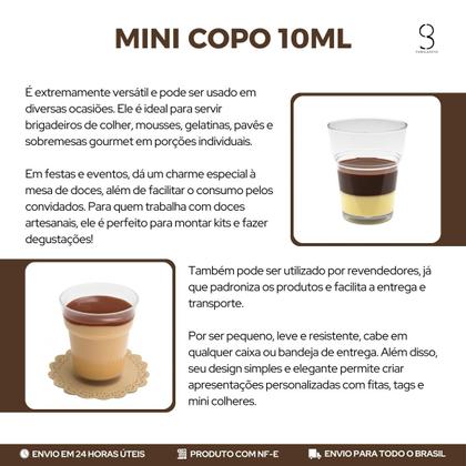 Imagem de 20UN Copo Acrílico 10ml Ceia Doces E Sobremesas Transparente