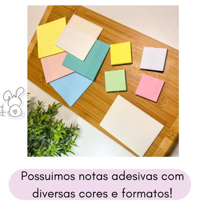 Imagem de 20un. Notas Adesivas Quadradas Transparentes Para Estudantes Bloco Post It - 7,5 x 7,5cm - 1000 Folhas