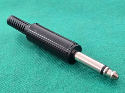 Imagem de 20x Plug P10 Mono Preto Plastico Com Mola