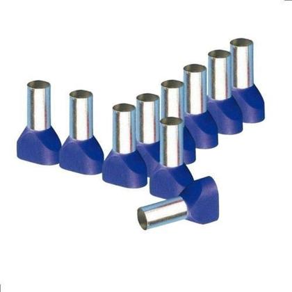Imagem de 20X Terminal Elétrico Ilhós Tubular Duplo 16Mm ul Conector