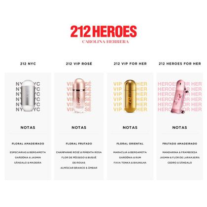Imagem de 212 Heroes For Her Carolina Herrera  Perfume Feminino  Eau de Parfum