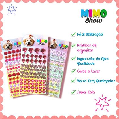 Imagem de 228 Sticker Pet Dia das Mães 03 Cartelas Cão e Gato