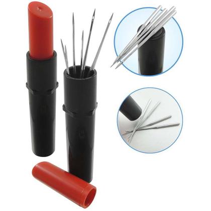 Imagem de 24 Agulhas Cego Sortidas Costura Manual + Estojo Magnetico