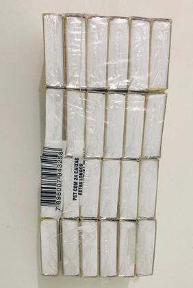 Imagem de 24 Caixas De Fosforo Extra Longo Fiat Lux Com 50 Unidades
