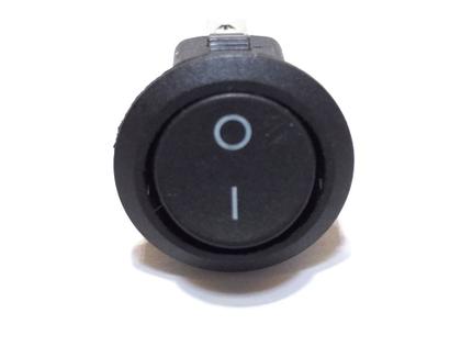 Imagem de 24 Chave Tic Tac Redonda Preta On/Off 2 Posições 2 Terminais