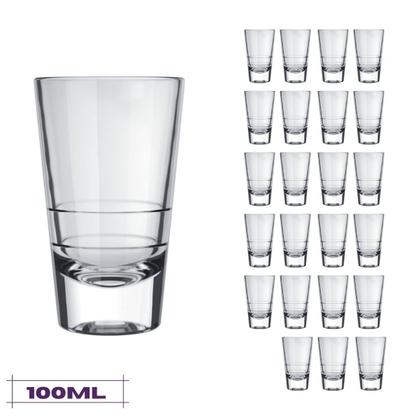 Imagem de 24 Copinhos Shot Caninha 100ml Vodka Bebidas Cachaça Nadir