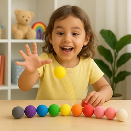 Imagem de 24 Massinhas Argila EVA que Pula Infantil Brinquedo Não Suja