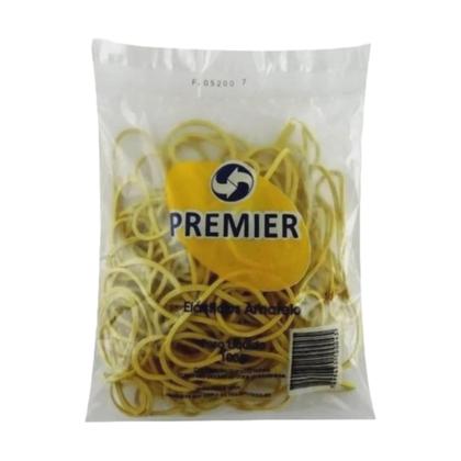 Imagem de 24 Pacotes de Elásticos Amarelo C/120 Unidades 100g Premier