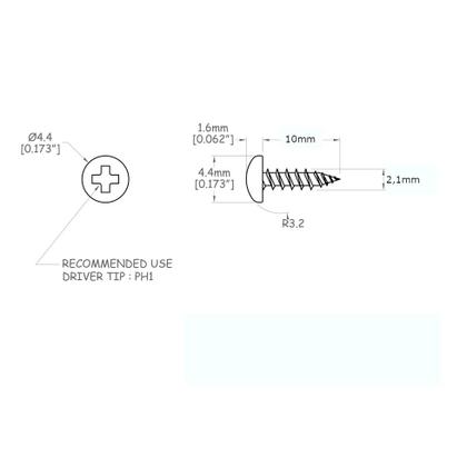 Imagem de 24 parafuso tarraxa de guitarra 2.1x10 mm PRETO BK