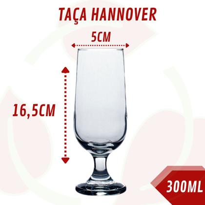 Imagem de 24 Taça de Chopp Vidro Cerveja Drink Coqueteis 300ML