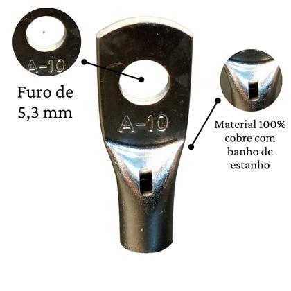 Imagem de 24 Unid Terminal Tubular 10mm M5 16mm e 25mm M6 - 8 Cada Ponteira Compressão Olhal Elétrico Eletrolítico Chaves Fios