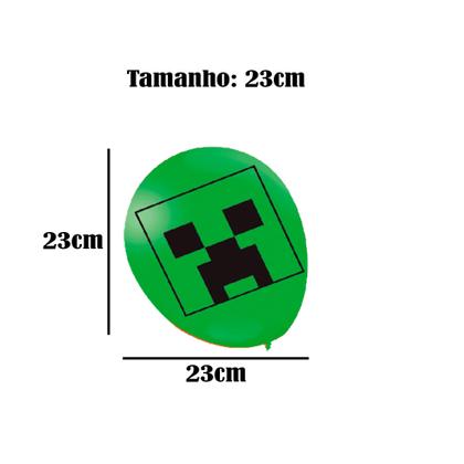 Imagem de 25 Balão Bexigas Festa Minecraft decoração aniversário n9"