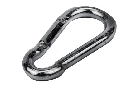 Imagem de 25 Mosquetão Trava Mola 6x60mm Aço Galvanizado 80kg