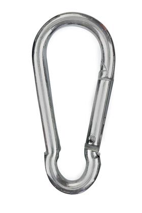 Imagem de 25 Mosquetão Trava Mola 6x60mm Aço Galvanizado 80kg