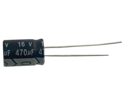 Imagem de 25 PÇS CAPACITOR ELETROLITICO 470X16V - 470 UF X 16V - 105º