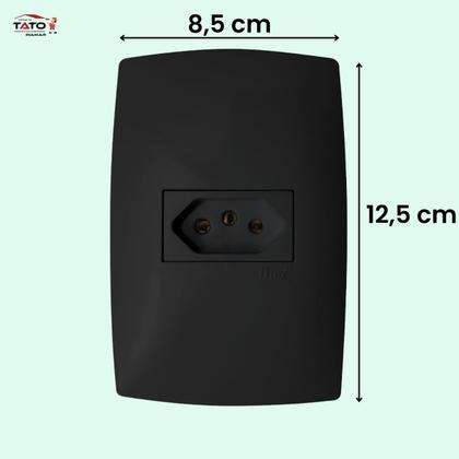 Imagem de (25 Peças) Conjuntos Tomadas + Interruptores - Blux Grafite