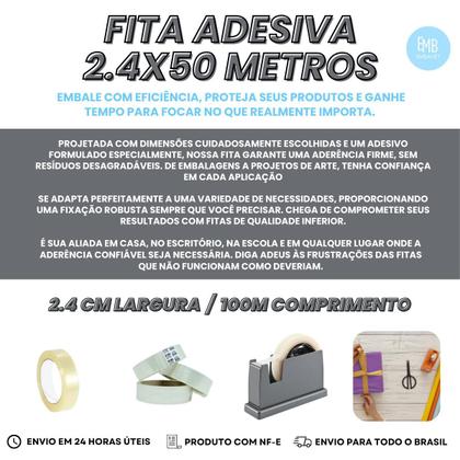 Imagem de 25 Rolo Fita Adesiva Para Presentes 50 Metros Profissional