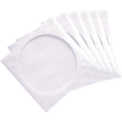Imagem de 250 Envelopes p/CD e DVD c/Visor Transparente  Cor BRANCO 