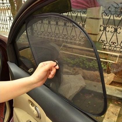 Imagem de 2pçs Protetor Solar Tela Infantil Bebê Para Carro C/ Ventosa