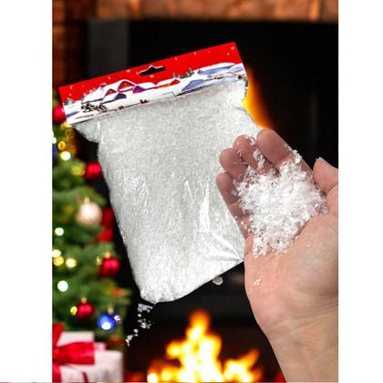 2pct Flocos Neve artificial 200g plástico p/ arvore de natal - Genérica Imagem de 2pct Flocos Neve artificial 200g plástico p/ arvore de natal