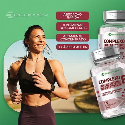 Imagem de 2Un Complexo B Com Vitaminas Forma Ativa 500mg 120Cáps Ecomev